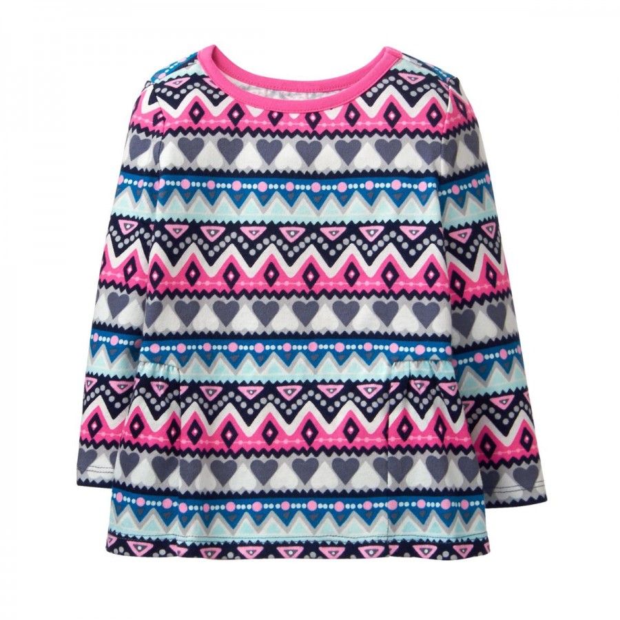 民族風荷葉邊長袖